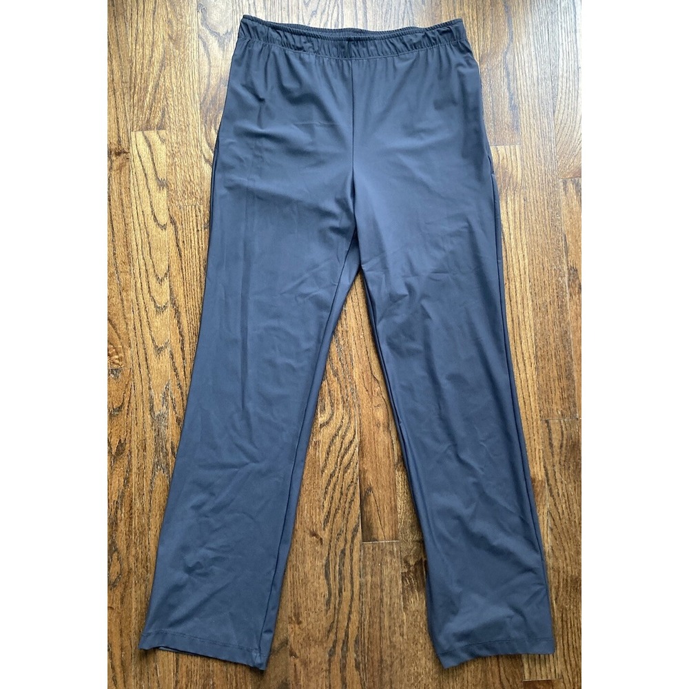 IC CONNIE K Collection Stretch Pull On Pants Womens Size Small Gray Straight Leg
